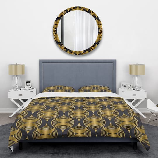 Designart 'Art Deco style modern pattern' Mid-Century Duvet Cover Set